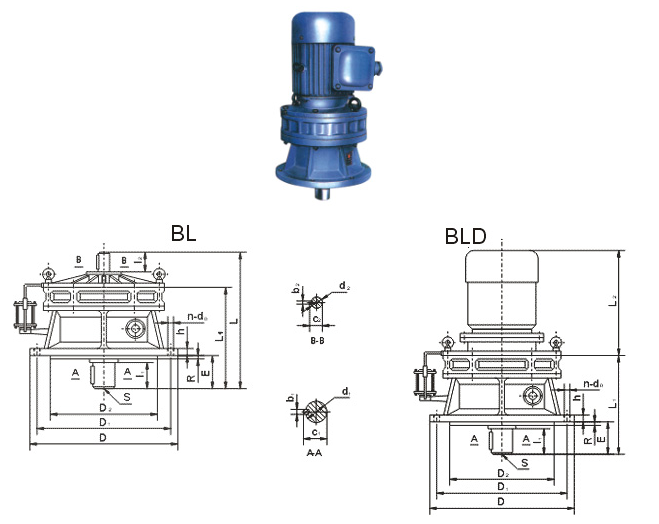 BWD BLD XLD BWED XWED BLED XWD XLED  Cyclo Gearbox Cycloidal Geared Motor Cyclo Drive Speed Reducer