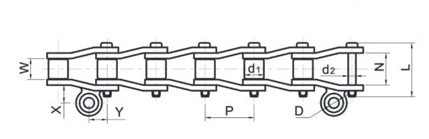 P80 Paver Machine Chain