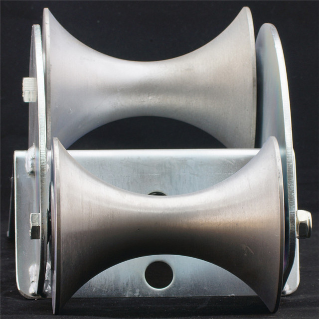 Raydafon Fixed Pulley and Movable Pulley Rotate Around a Central Axis Roller Socket Stopper Door and Gate Pulley Wheel