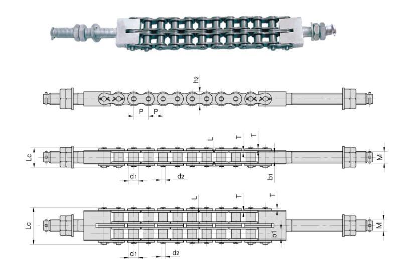Custom OEM ODM Manufacturer Car Parking Roller Chain 12AT-1 16AT-1 16AT-2 20AT-1 20AT-2 20AT-3 24AT-1 24AT-2