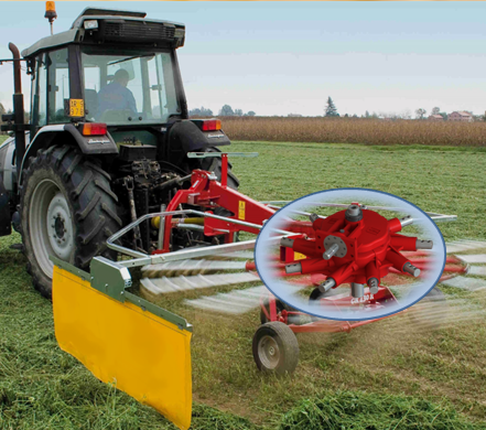 Rotary Rakes Hayrake Single and Double Unit Helical Bevel Gear Agricultural Farm hay Gearbox
