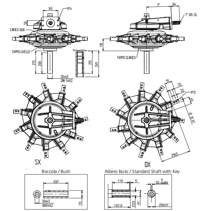 Side-Delivery Rake Gearbox