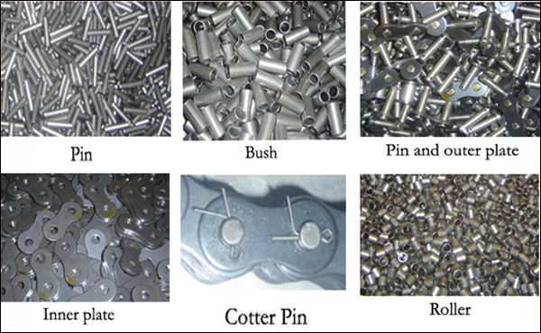 Side Middle Guide Industrial Conveyor Silent Chain