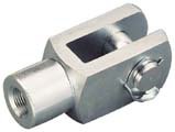 Raydafon DIN ISO 8140 Socket Ball Socket Rod End Pins with Head DIN 71752 U Clevis