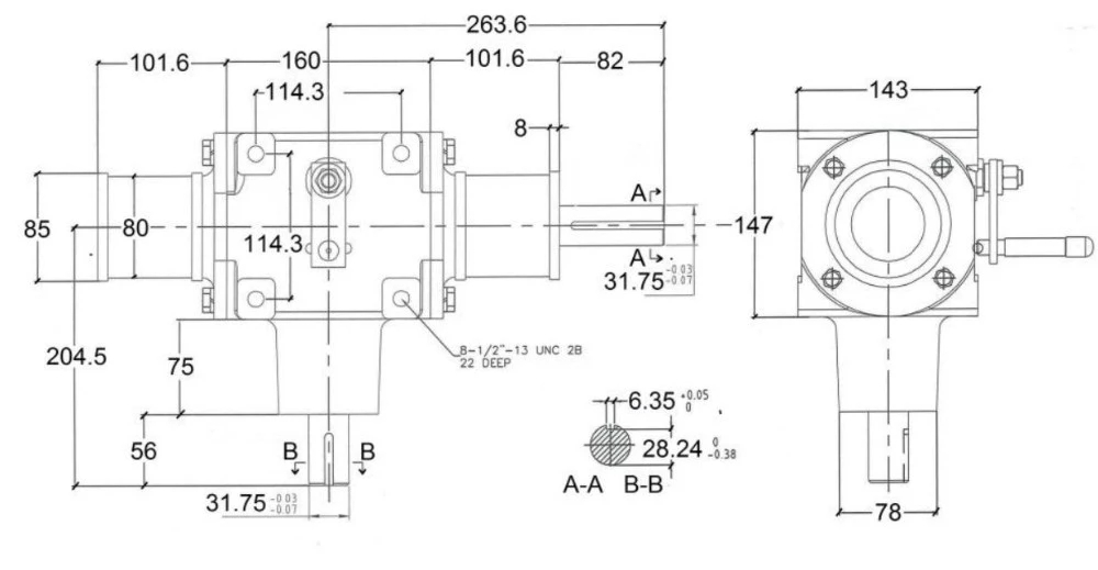 Especially Designed Speed Reducer Grain Auger Agricultural Gearboxes