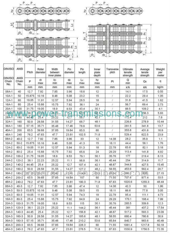 Raydafon ISO ANSI DIN Single Double Triple Strand Conveyor Roller Chain
