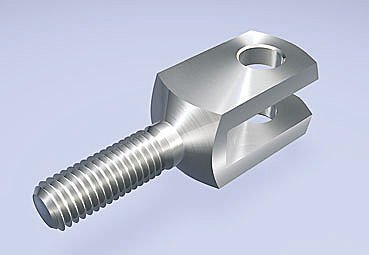 Raydafon DIN ISO 8140 Socket Ball Socket Rod End Pins with Head DIN 71752 U Clevis