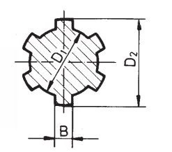 Involute Spline Gear Shafts Manufacturer Manufactured to DIN ISO 14-A (DIN 5463-A)