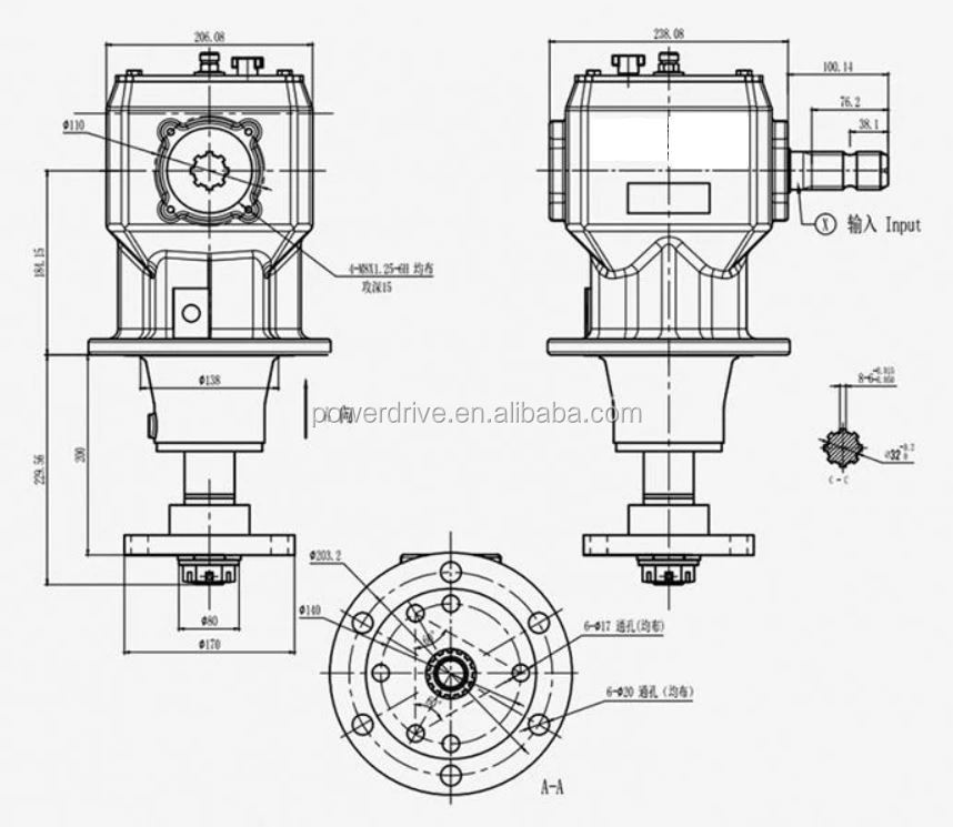 CB70 Various Gearboxes Gearhead Reducer Rotary Mower Tiller Cultivator Tractors Small Agricultural Gearboxes