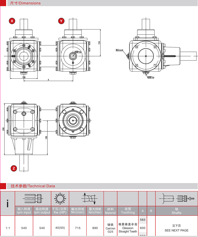 MANURE SPREADER SRT8 SRT10 SRT12 Triplet PTO Drive GEARBOX SP COC REDUCER AGRICULTURAL