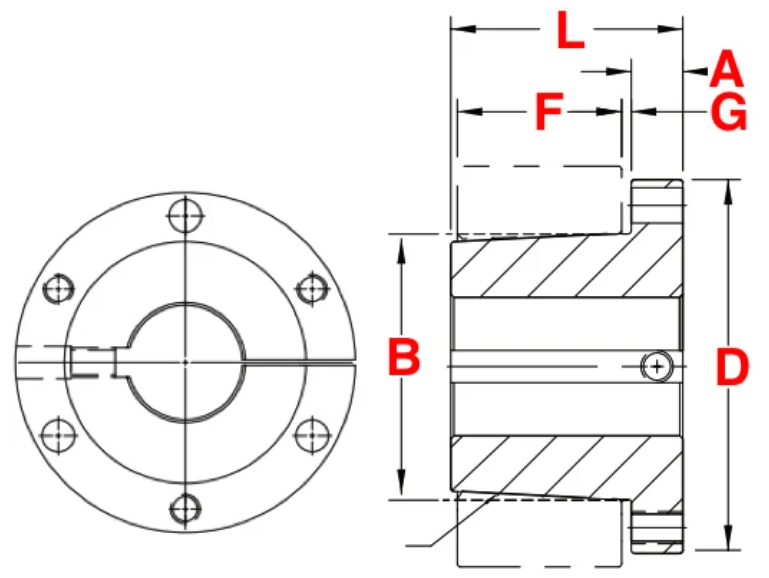 SH Type High-Quality Carbon Steel Material Black-phosphated QD Bushing for V Belt Pulleys and Sprockets