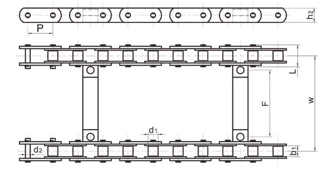 P80 Paver Machine Chain