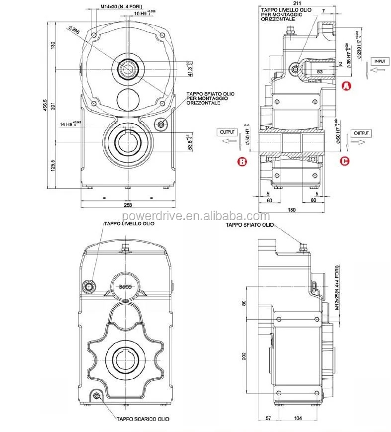 Bevel Gearbox for Biogas Energy Generator Plant