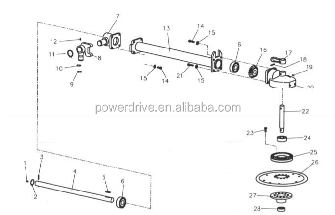 Agricultural Gearbox for HAY TEDDER