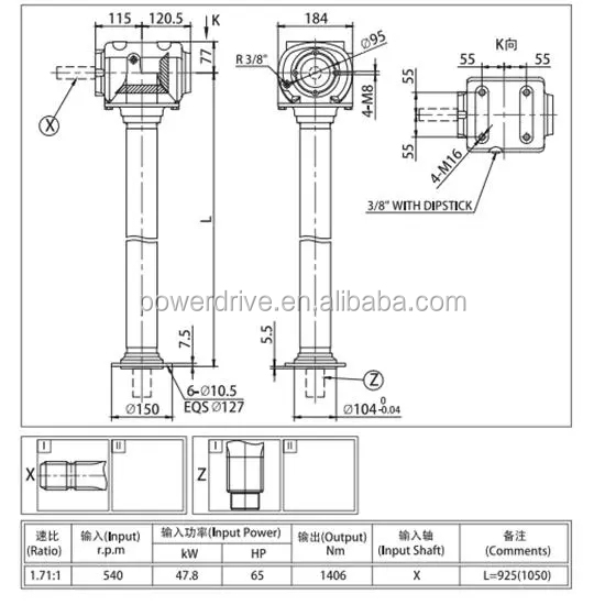 Gearbox for Rotary Tiller