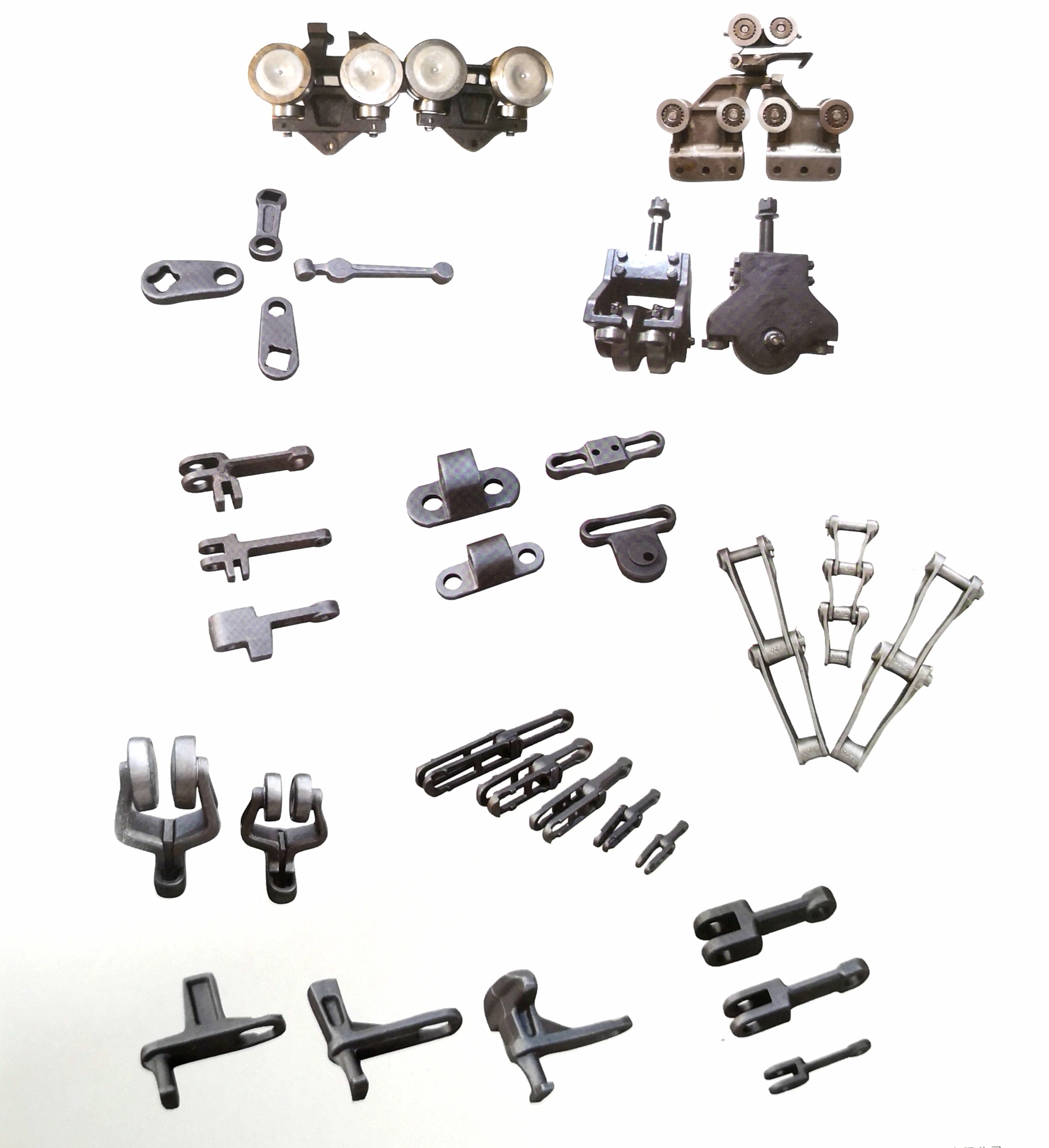 Overhead Forging Detachable Chains Trolley Attachment Drop Forged Rivet-less Side Link Pusher Dog Conveyor Chain