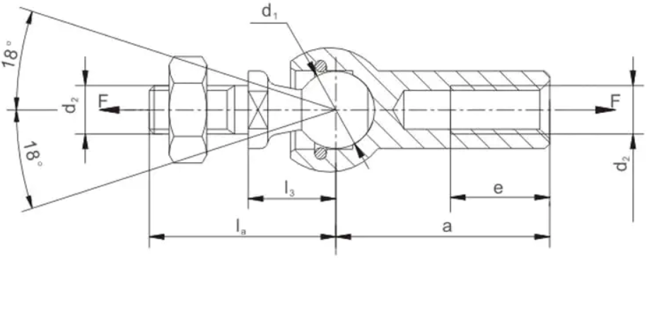 Raydafon OEM Competitive Quality China Factory Direct Sale Axial Joints Similar to DIN71802 Ball Joints