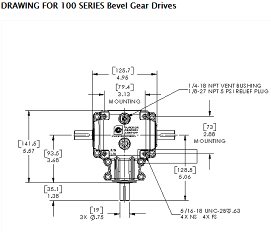 100 200 500 600 700 H130 Series Agricultural Spiral Bevel Gear Drive Units Reducer Worm Gearbox
