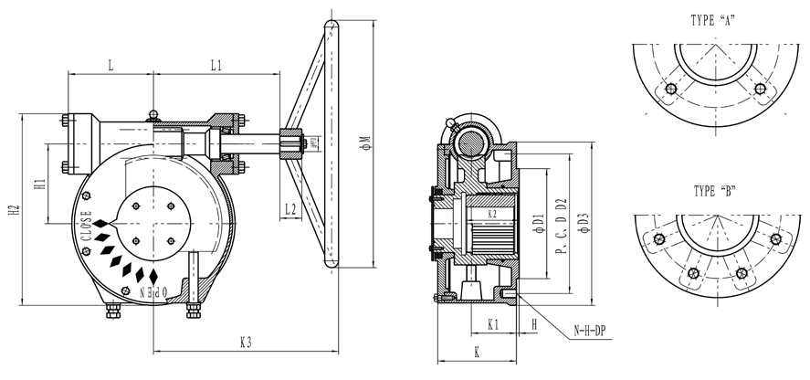 Worm Gear Box Operator Valve Actuator Gear Operator