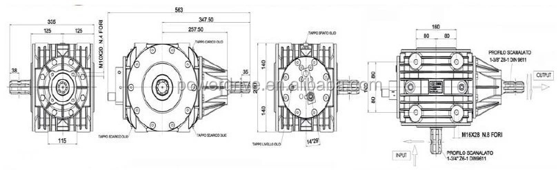 CB70 Various Gearboxes Gearhead Reducer Rotary Mower Tiller Cultivator Tractors Small Agricultural Gearboxes